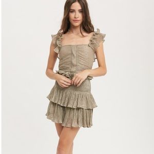 NEW Glitter Blouse & Skirt Set